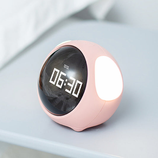 AYZEL™ Cute Pixel Digital Alarm Clock with Night Light & Emoticons