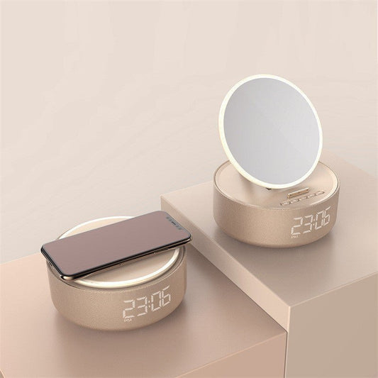 AYZEL™ Smart LED Mirror Wireless Charger & Bluetooth Speaker Clock