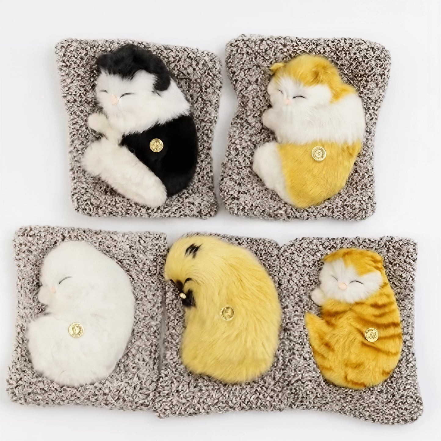 AYZEL™ Sleeping Cat Plush Toy with Sound