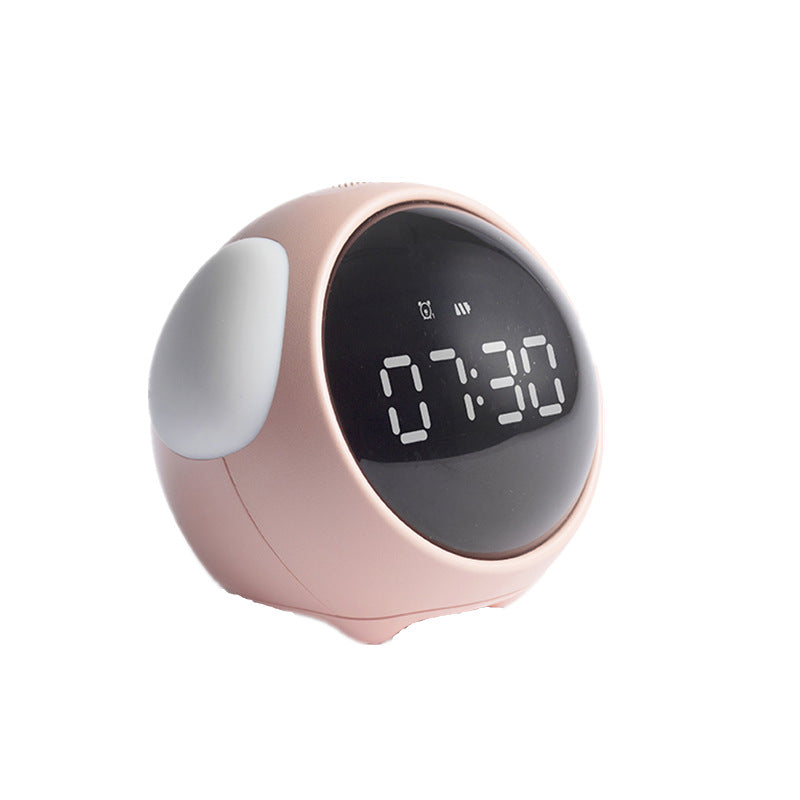 AYZEL™ Cute Pixel Digital Alarm Clock with Night Light & Emoticons