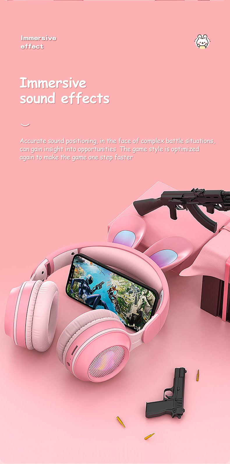 AYZEL™ Rabbit Ear Wireless Headphones