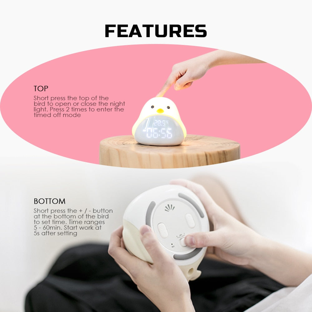 AYZEL™ Multi-Functional Cartoon Bird Smart Clock