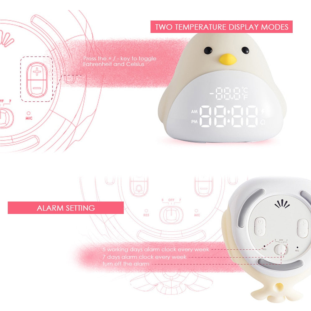 AYZEL™ Multi-Functional Cartoon Bird Smart Clock
