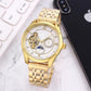 AYZEL™ Men’s Mechanical Watch – Classic Leather Strap Timepiece