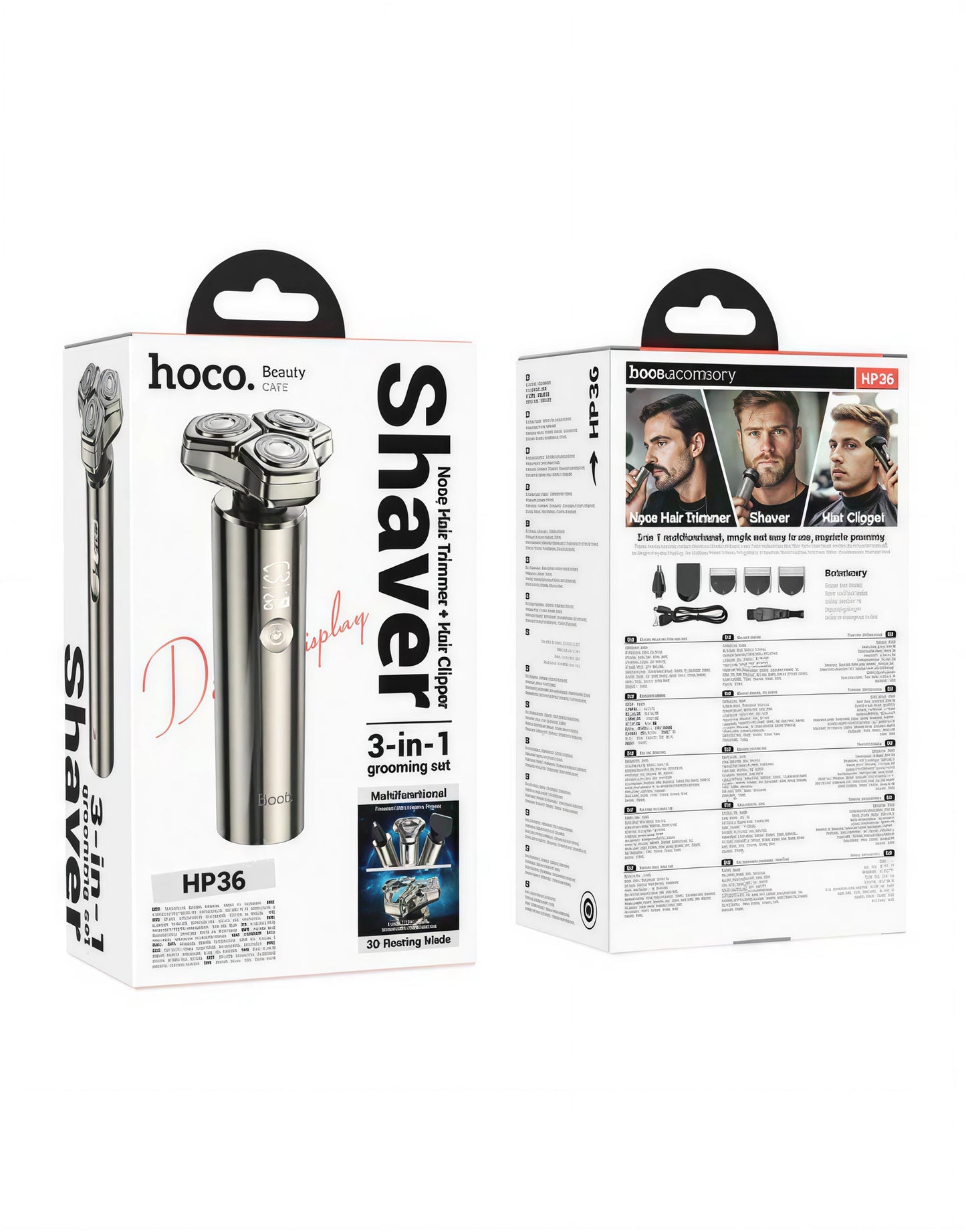 HOCO HP36 – 3-in-1 Multifunctional Grooming & Shaving Set | AYZEL™