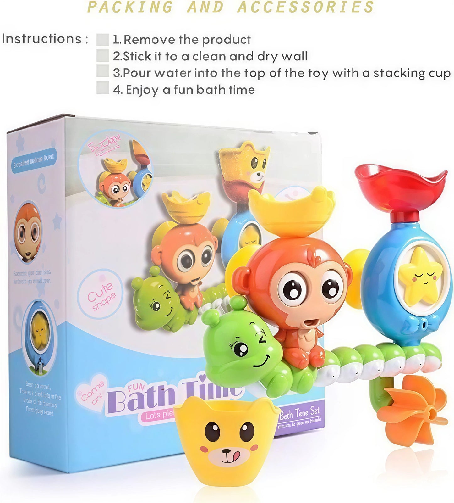 AYZEL™ Happy Bath-Time Water Spray Bath Toy Set