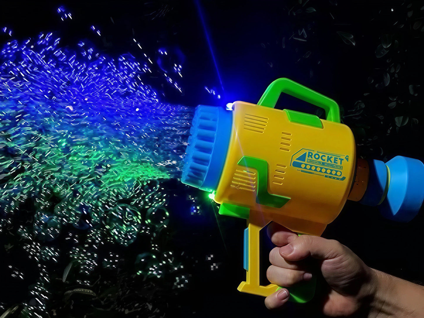 AYZEL™ Rocket 48-Hole Electric Bubble Machine