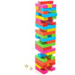 AYZEL™ Colorful Wooden Blocks Balancing Game (54 Pieces with Dice)