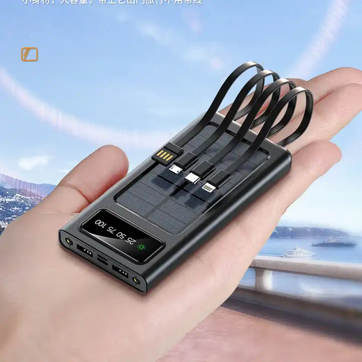 AYZEL™ SolarMax 20,000mAh Portable Power Bank with LED Display