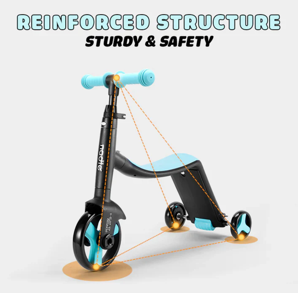 3-in-1 Kids Convertible Scooter ©