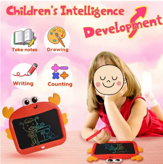 AYZEL™ Crab-Themed LCD Drawing & Note Pad