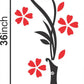 AYZEL™ LUXORA 3D Acrylic Flower Vase Wall Art