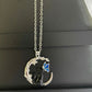 AYZEL™ Black Cat Butterfly Moon Alloy Pendant Necklace for Women