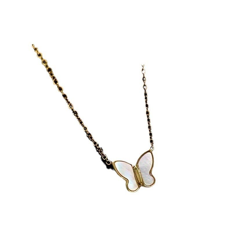 AYZEL™ Classic Butterfly Electroplated Metal Necklace for Women