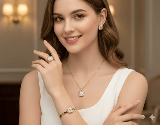 AYZEL™ Signature H Logo Jewelry Set (4-Piece)