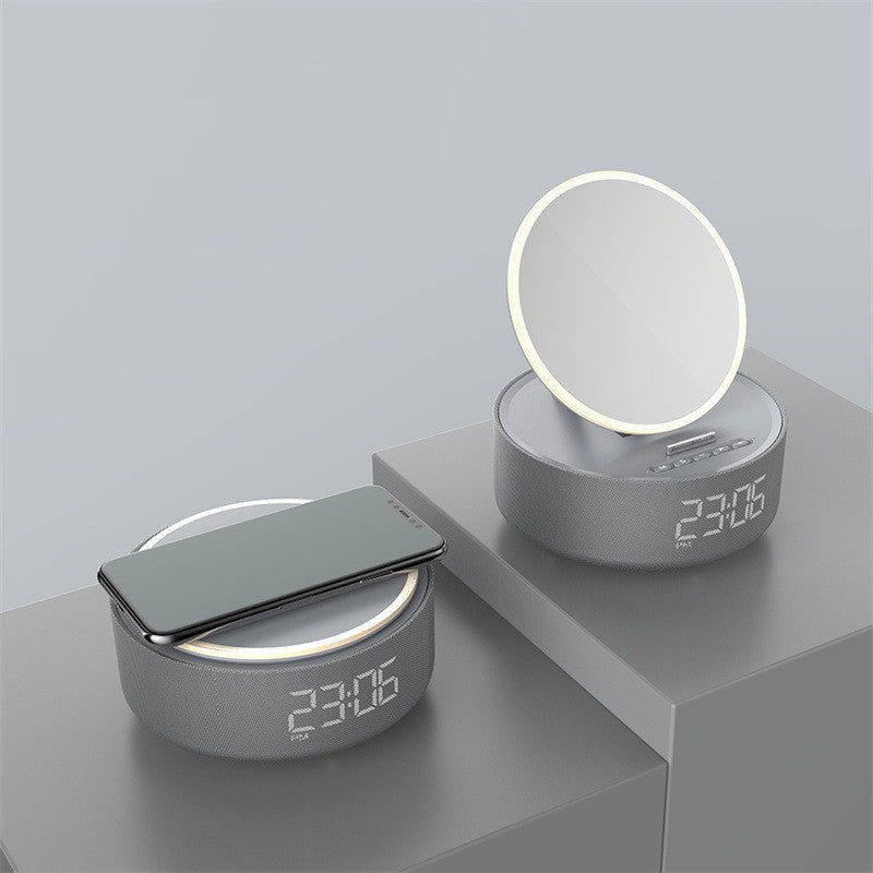 AYZEL™ Smart LED Mirror Wireless Charger & Bluetooth Speaker Clock