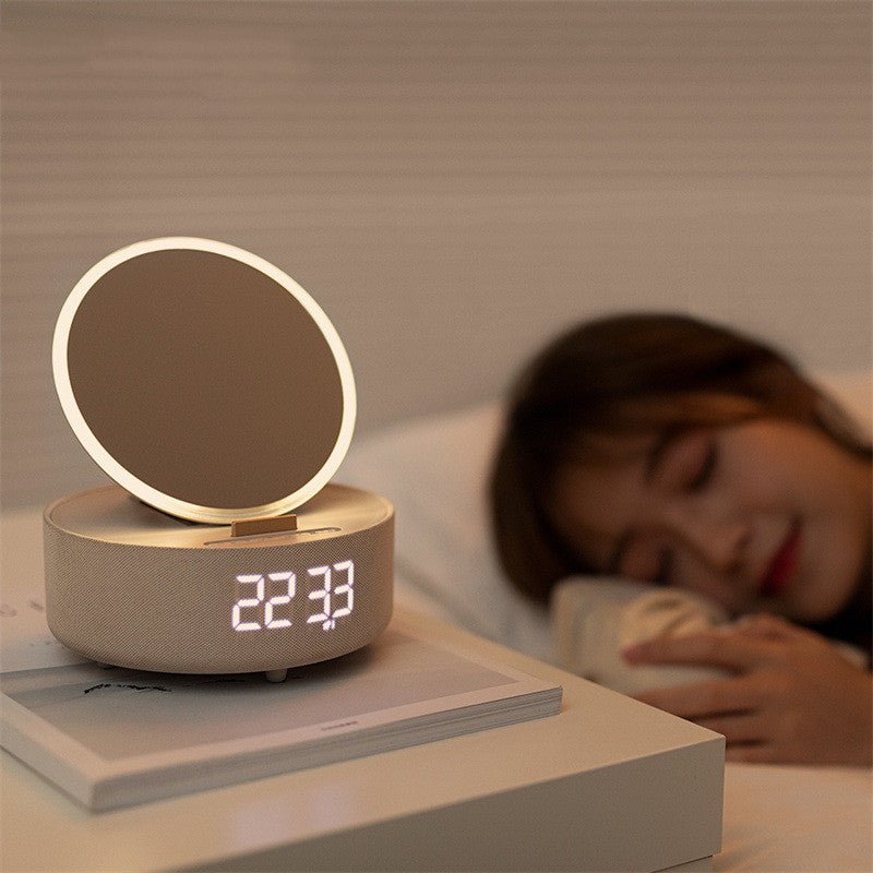 AYZEL™ Smart LED Mirror Wireless Charger & Bluetooth Speaker Clock