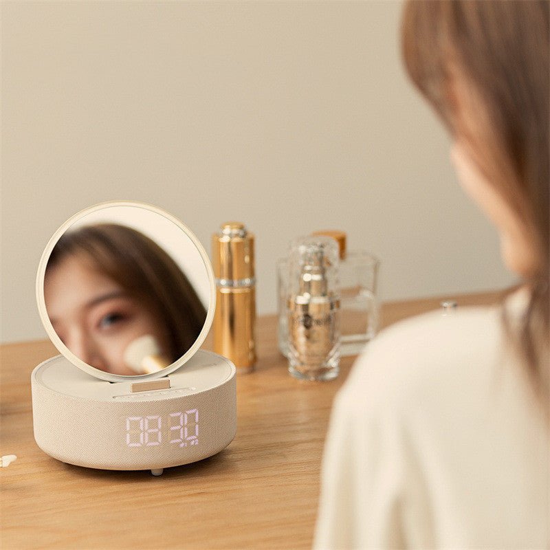 AYZEL™ Smart LED Mirror Wireless Charger & Bluetooth Speaker Clock