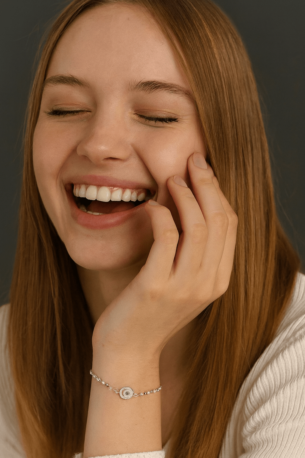 AYZEL™ Pearl Beaded Evil Eye Bracelet for Women