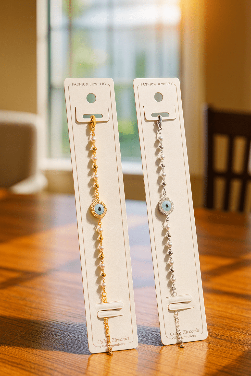 AYZEL™ Pearl Beaded Evil Eye Bracelet for Women