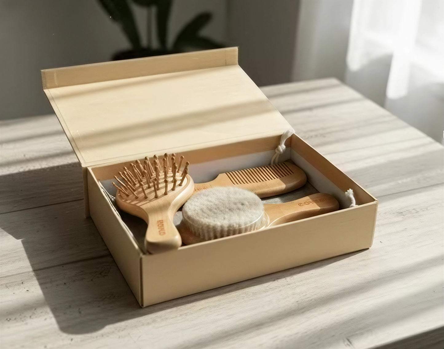 AYZEL™ Rovco Baby Comb & Brush Set (3-Piece)