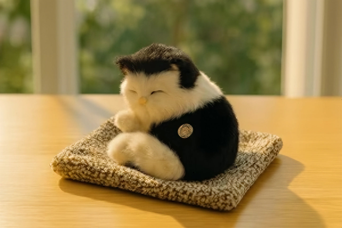 AYZEL™ Sleeping Cat Plush Toy with Sound