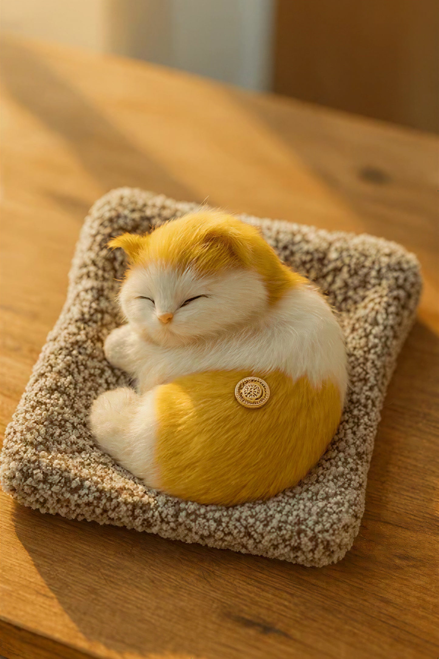 AYZEL™ Sleeping Cat Plush Toy with Sound