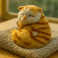 AYZEL™ Sleeping Cat Plush Toy with Sound