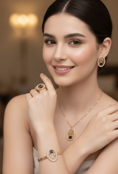 AYZEL™ Vintage Rose Jewelry Set