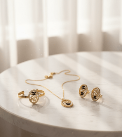 AYZEL™ Vintage Rose Jewelry Set